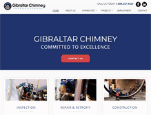 Tablet Screenshot of gibraltarchimney.com